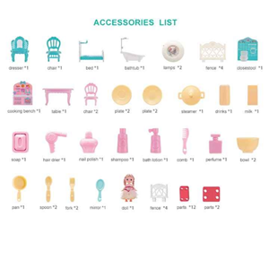 اسباب بازی خانه باربی CASTLE VILLA FUNNY DIY_اسباب بازی
